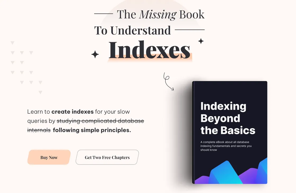 The Missing Book to Understand Indexes